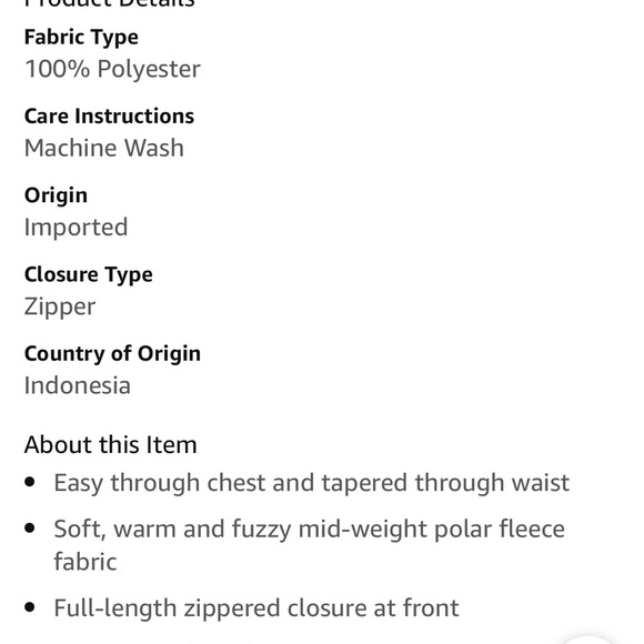 NWT Amazon Essentials Mens Fill Zip Polar Fleece Vest Size L - Picture 7 of 8